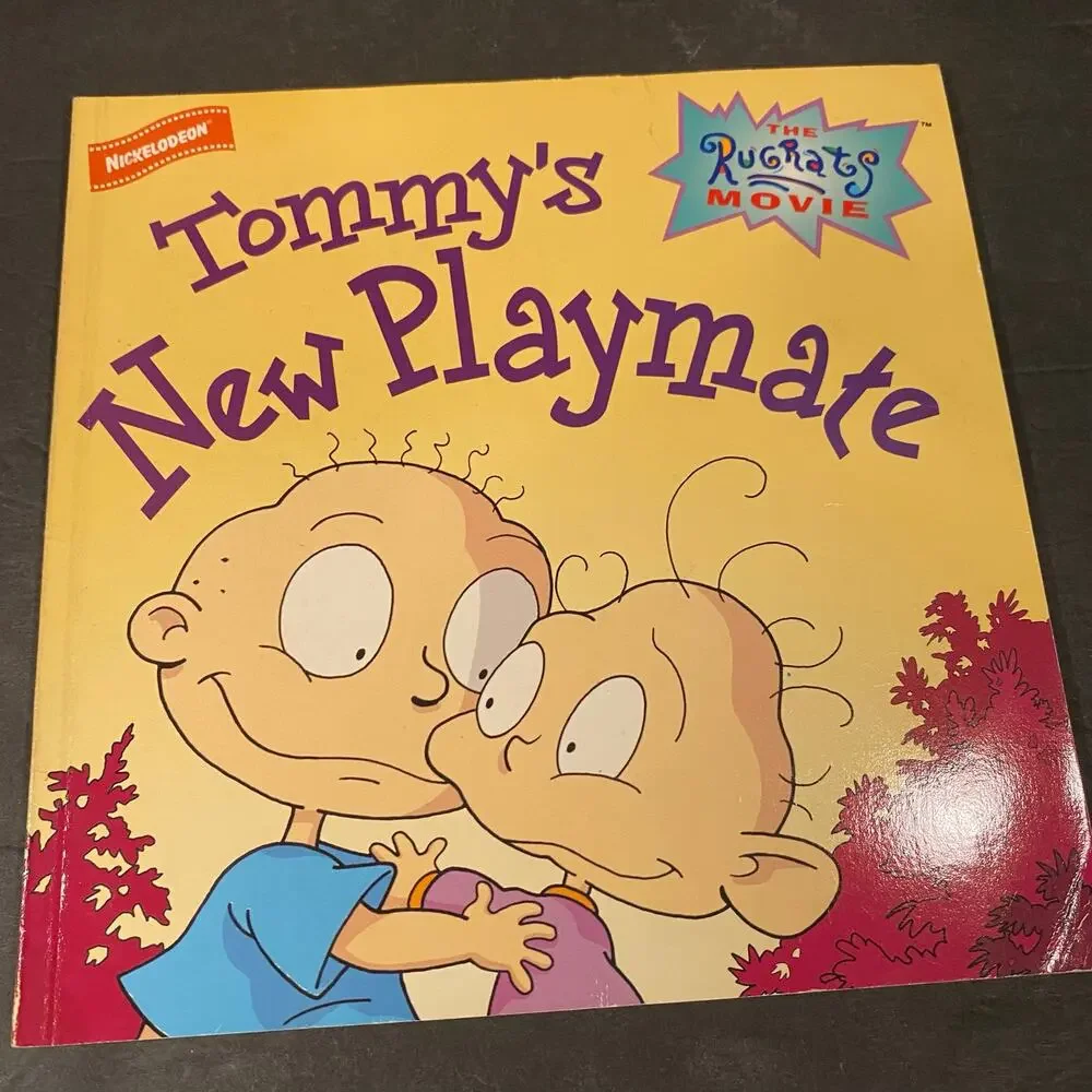 Vintage 90s Nickelodeon Rugrats Lot - VHS, 4 Storybooks & Tommy Figure Bundle